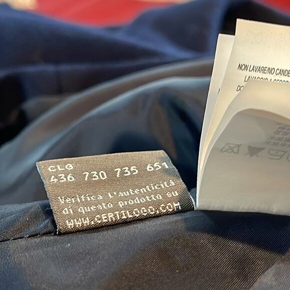 Blugirl Folies Women Wool Blend Pea Coat Blue Size 10 - Picture 13 of 16